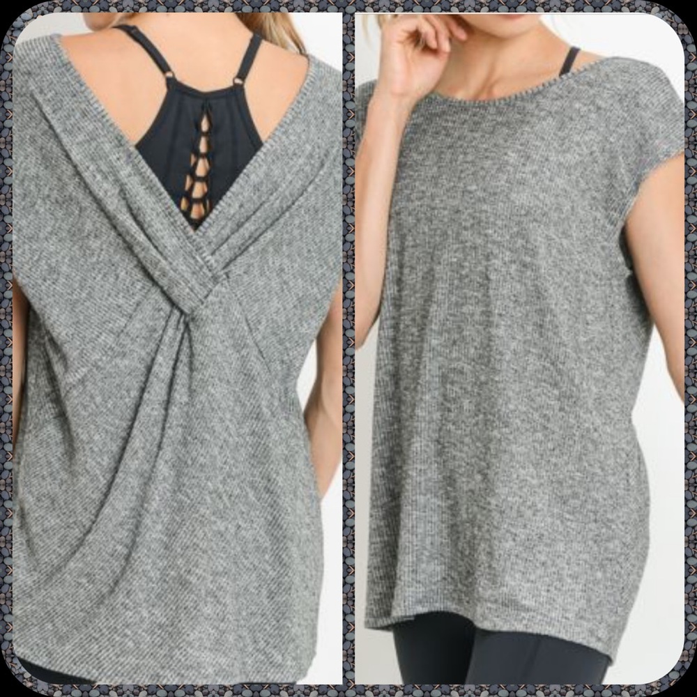 NEW! OVERLAY BACK TOP - Picture 3 of 3